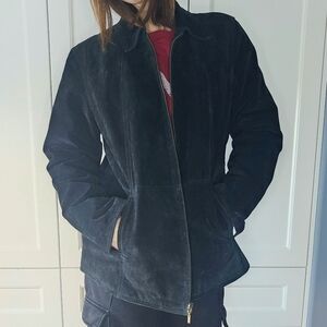 Chic Black Suede Jacket